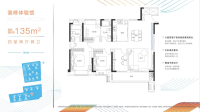 户型图135平