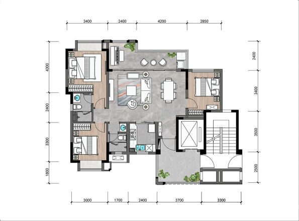 鼎能国宾天韵户型图