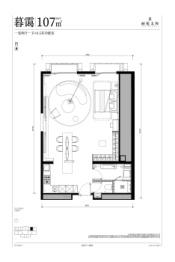 丽苑太和1室2厅1厨1卫建面107.00㎡