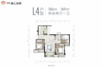 L4户型建面约86平