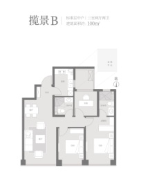 天津桂语映月3室2厅1厨2卫建面100.00㎡