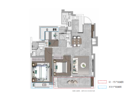 建发璞云3室2厅1厨2卫建面99.00㎡