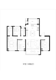 保利天珺4室2厅1厨2卫建面160.00㎡