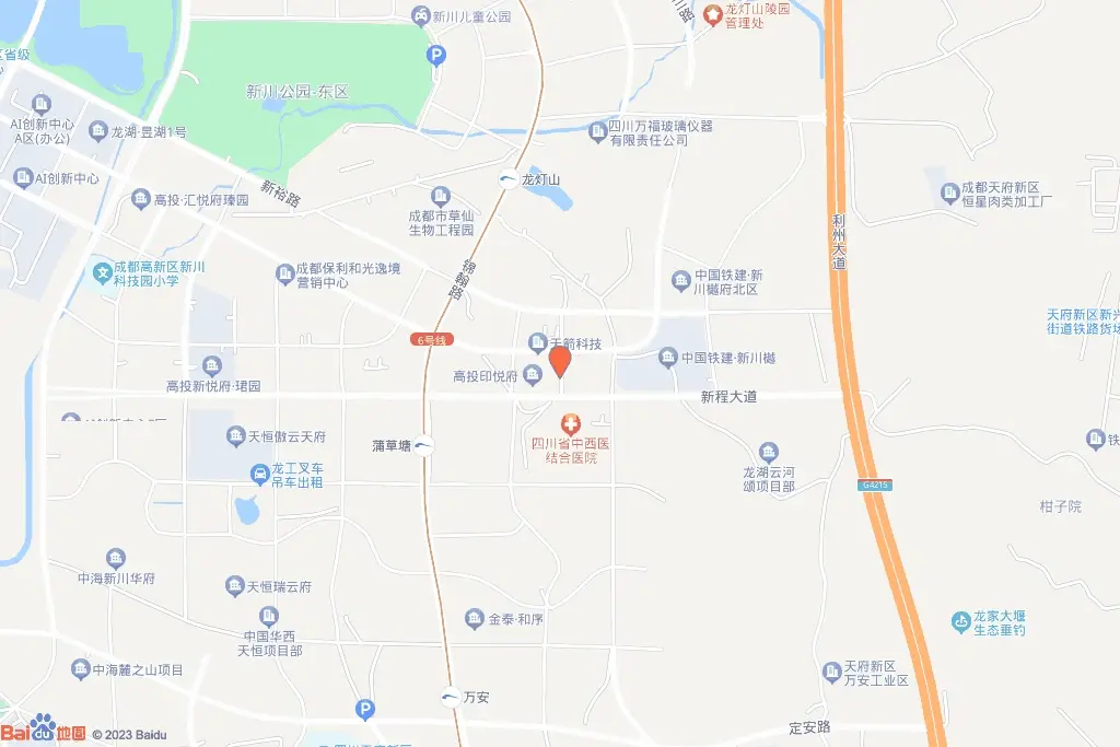 高新区中和街道蒲草社区3组（原蒲草村12社交通图