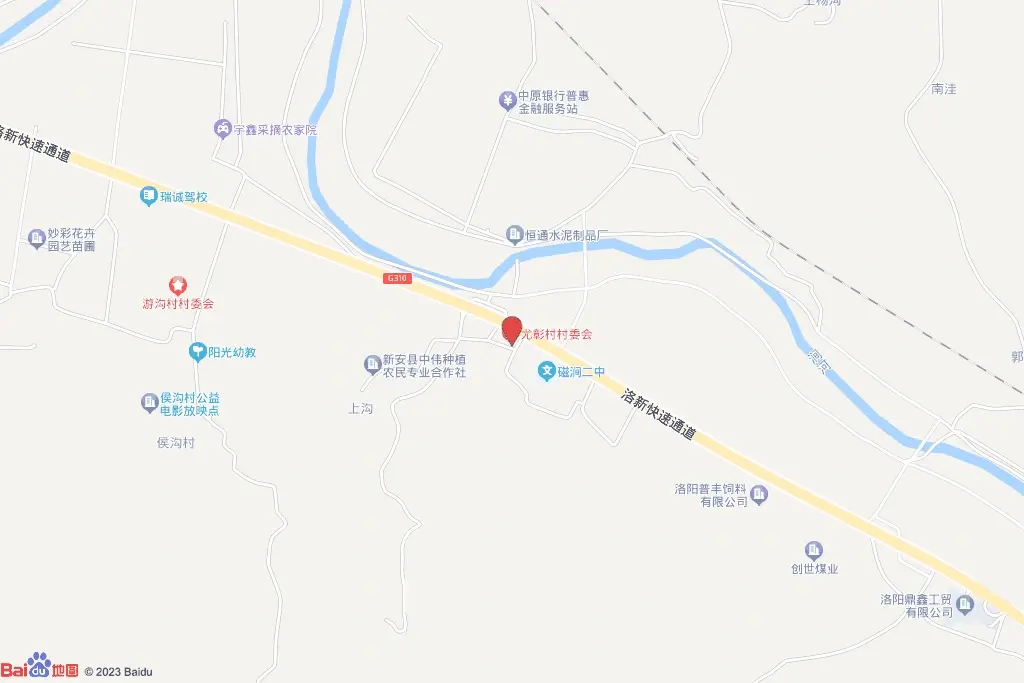 新安县磁涧镇尤彰村XATD2021-007地块交通图