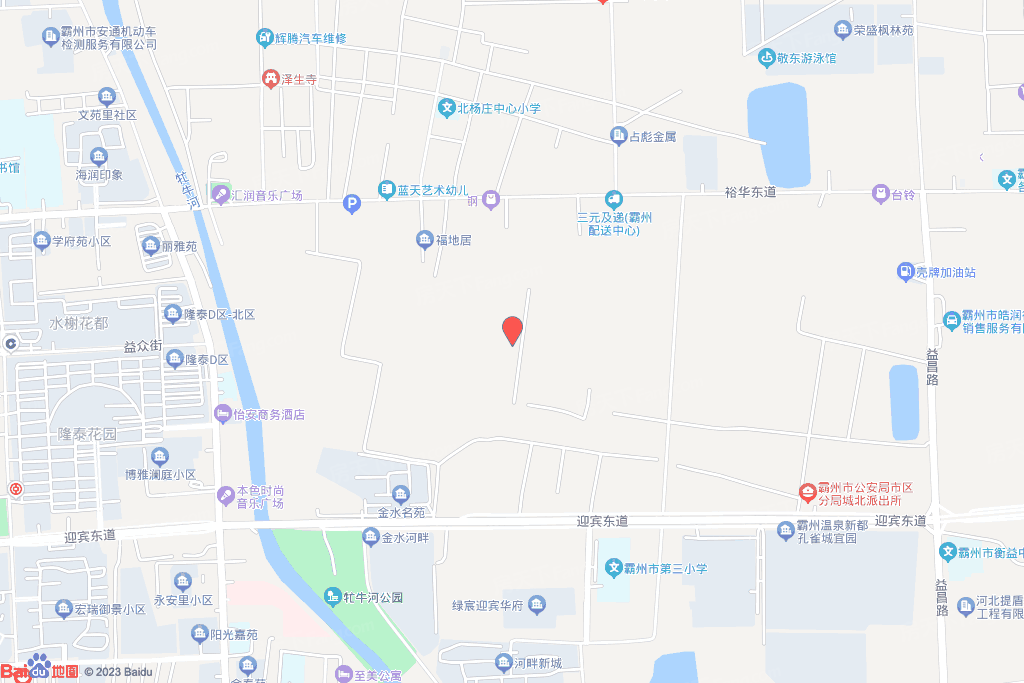 霸州市城区办大魏营村交通图