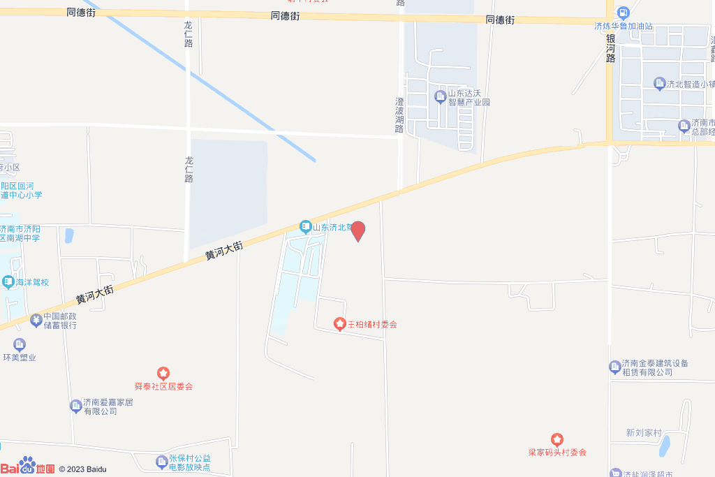 黄河大街南、澄波湖路西地块交通图