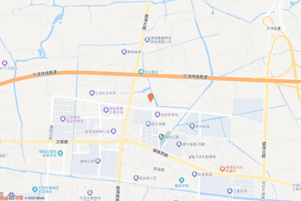 镇海区董家畈A-5-1 A-5-3-1地块交通图