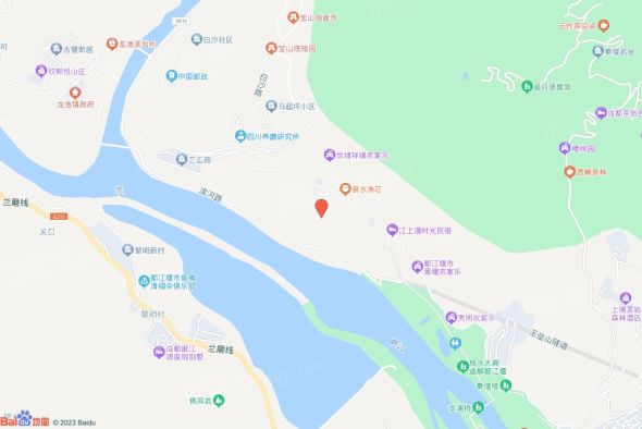 都江堰市龙池镇白沙社区交通图