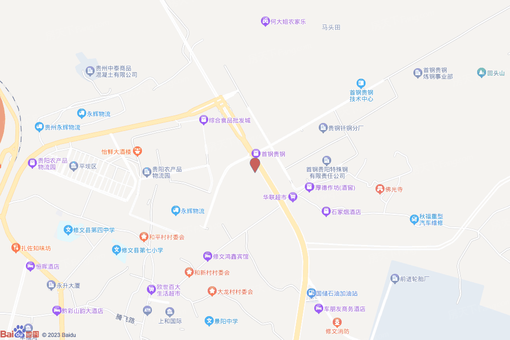 修文县景阳街道和新村境内XW(21)003地块交通图
