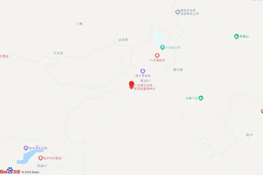 修文县六屯镇都堡村境内XW(21)009地块交通图