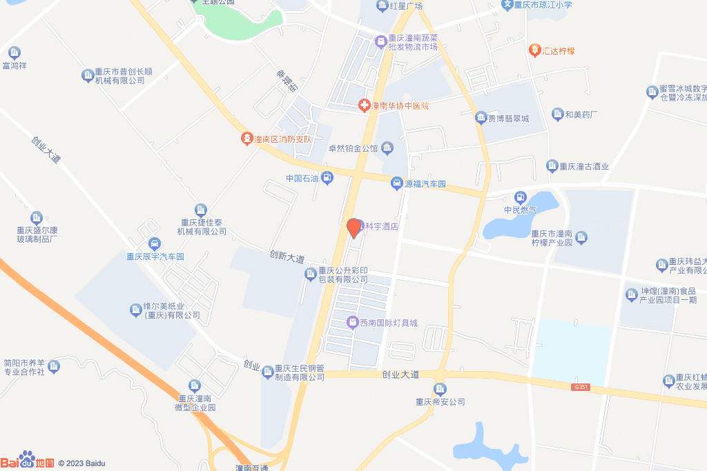 潼南工业园区南区C-42-02/02号地块交通图