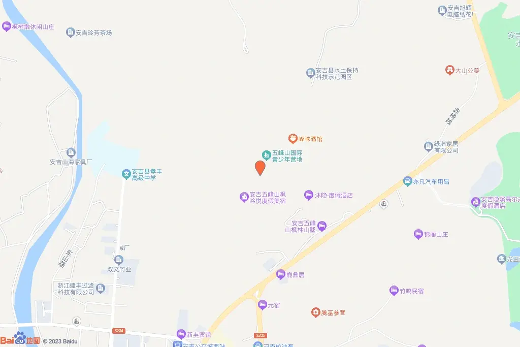 安吉县孝丰镇2022-82地块交通图