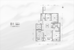 北京建工·熙华台3室2厅1厨2卫建面118.00㎡