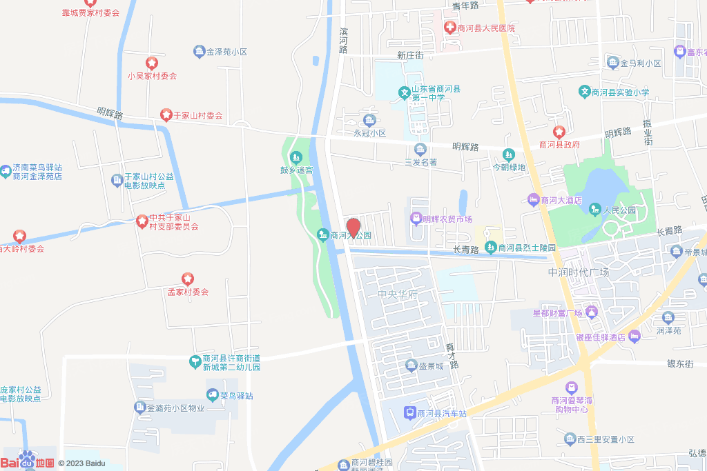 滨河路以东、长青路以北交通图