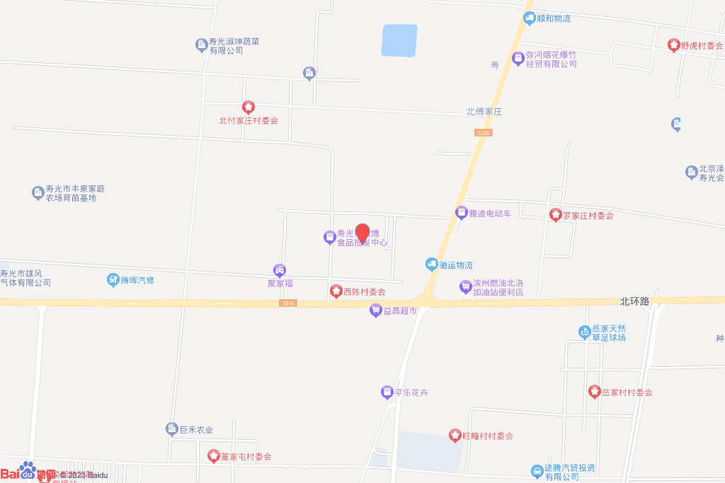 寿光市羊临路以西、北环路以北交通图