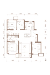 金隅云筑4室2厅1厨2卫建面129.00㎡