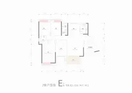 新里程状元楼4室2厅1厨2卫建面158.32㎡