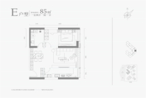 浐灞金融城·桃花TAN85㎡E户型