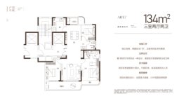 兰溪府3室2厅1厨2卫建面134.00㎡