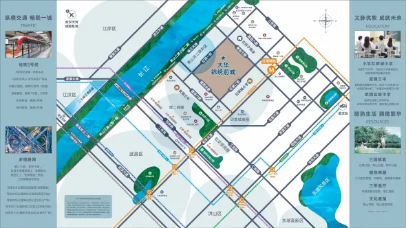 大华锦绣前城商铺交通图