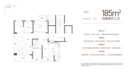 兰溪府4室2厅1厨3卫建面185.00㎡