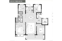 中冶锦绣公馆4室2厅1厨2卫建面140.00㎡