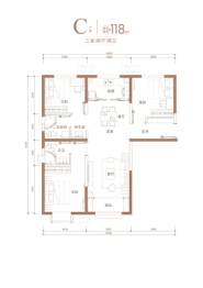 大兴发展·亦生悦3室2厅1厨2卫建面118.00㎡