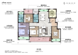 境雅四季4室2厅1厨2卫建面130.00㎡