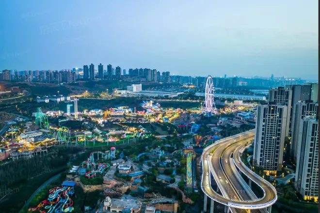 华侨城嘉陵江天·嘉禧实景图