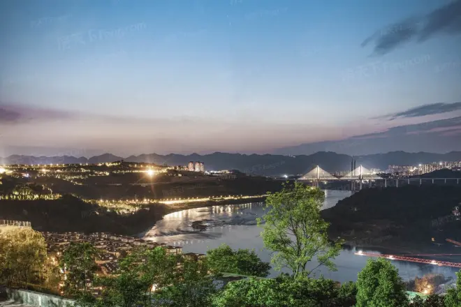 华侨城嘉陵江天·嘉禧实景图