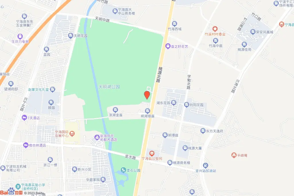 宁海县桃源街道23-28地块交通图