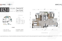 DK2/5地块小高层B2-1户型