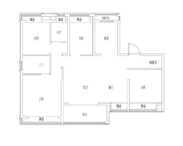 映翠府4室2厅1厨2卫建面131.00㎡