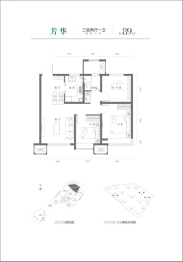 时代之城3室2厅1厨1卫建面89.00㎡