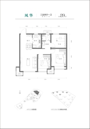 时代之城3室2厅1厨1卫建面89.00㎡