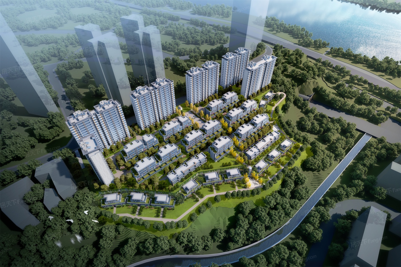 天安数码城江畔珑园三期效果图