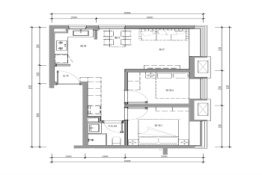 万科东庐2室1厅1厨1卫建面65.00㎡