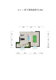 云锦书院2室建面70.80㎡