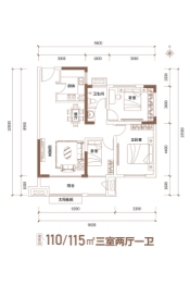 百一·十里湖畔3室2厅1厨1卫建面115.00㎡