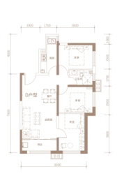 恒茂国际都会二期3室2厅1厨1卫建面101.00㎡