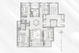 中信泰富锦麟世纪4室2厅1厨2卫建面127.00㎡