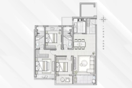 中信泰富锦麟世纪3室2厅1厨2卫建面115.00㎡