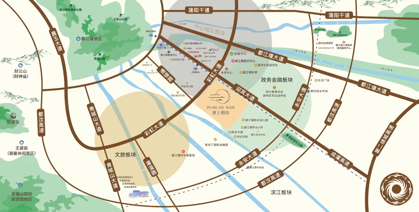 堰上明珠交通图