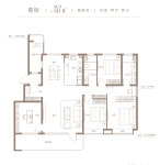 尊御157平米偶数层户型