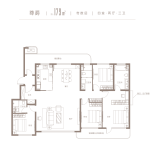 尊爵179㎡四室两厅三卫奇数层