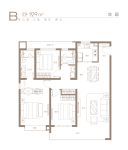 小高华邸129平米B户型