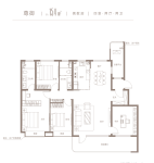 尊御154平米偶数层户型