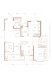 名门花园3室2厅1厨2卫建面125.16㎡