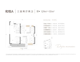 武汉城建·电建·幸福时代大家3室2厅1厨2卫建面129.00㎡